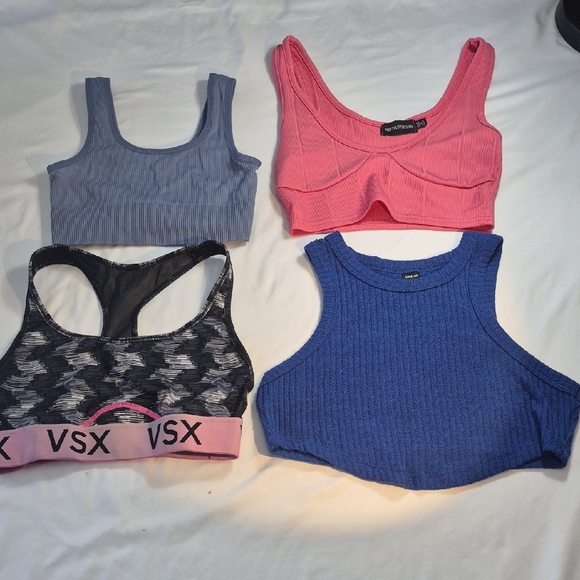 Tops - Sports Bras Victoria Secret And Tank Tops in Pink, Blue, and Black